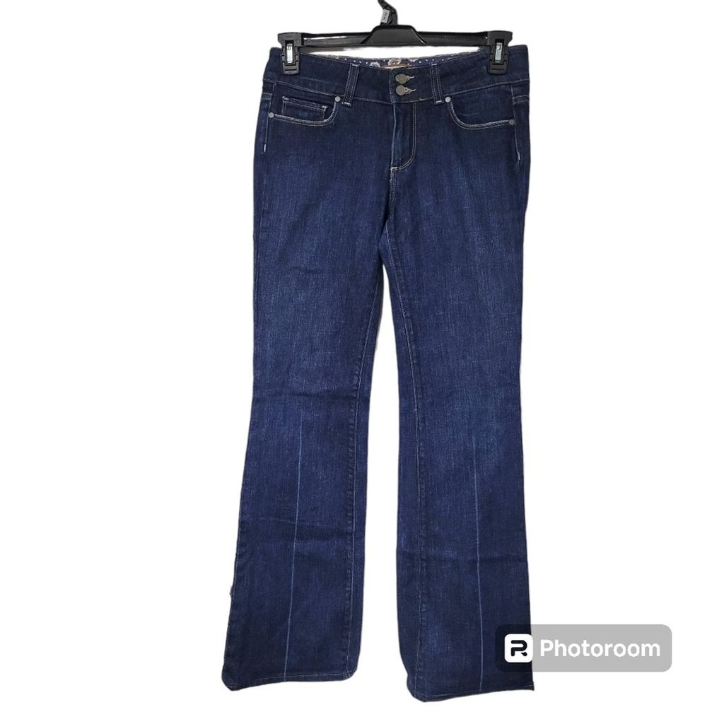 Paige Hidden Hills Bootcut Western Premium Blue Denim Jeans Size 29‎